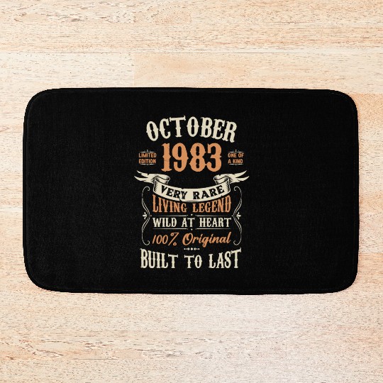 October 1983 Birthday Surprise Bath Mats