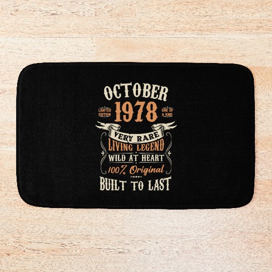 October 1978 Birthday Surprise Bath Mats