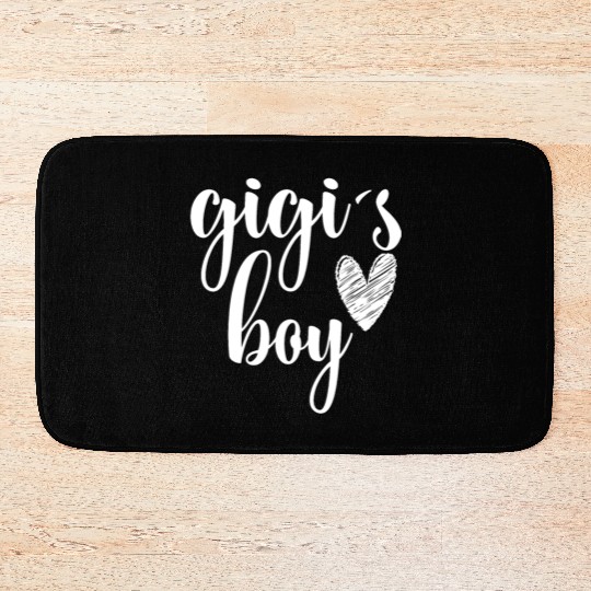 Funny Matching Gigi Boy for Grandma Whit Boy Bath Mats