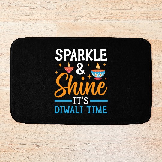 Happy Diwali Diwali Festival Indian Hindu Hinduism Bath Mats