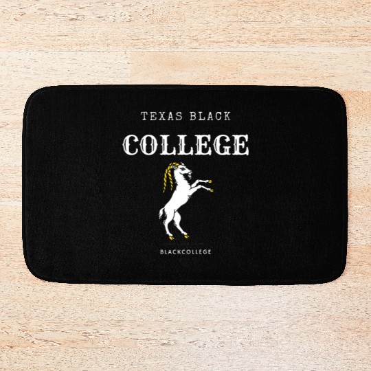Texas Stallions Black College (Alpha Edition) Bath Mats