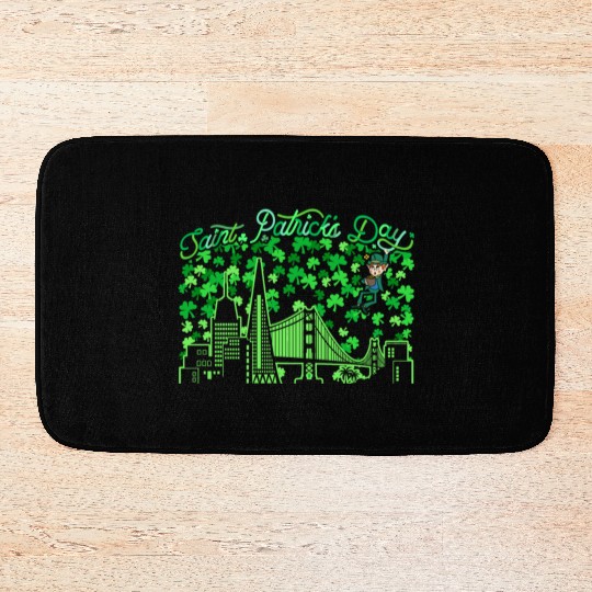Saint Patrick's Day San Francisco California Bath Mats