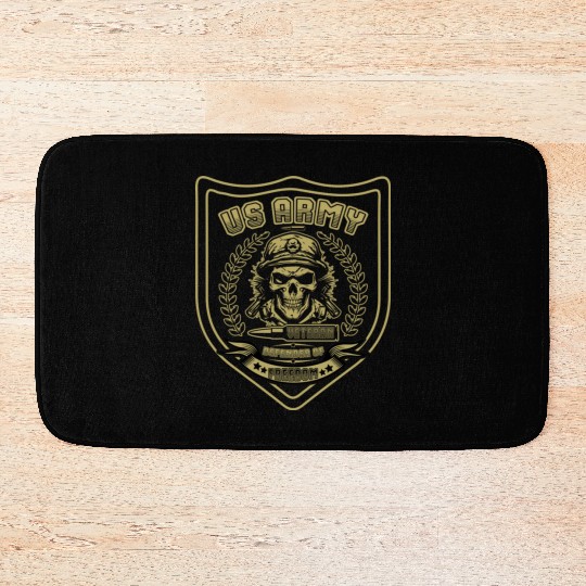 US Army Veteran Defender of Freedom Bath Mats