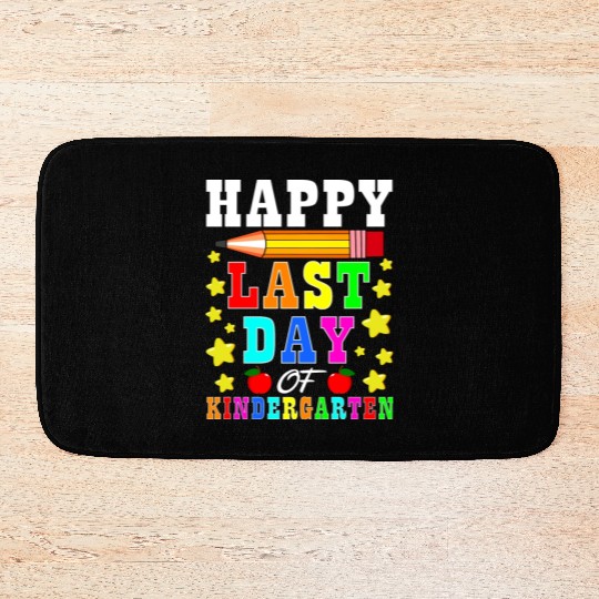 Happy Last Day Of Kindergarten Graduation Teacher Bath Mats