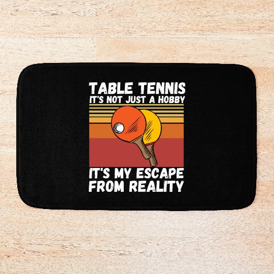 Table Tennis Ping Pong Player Lover Bath Mats