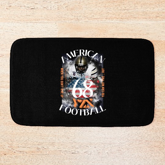 American football quaterback Bath Mats