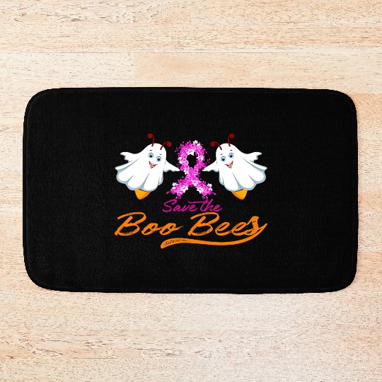 Fun Boobs Save The Boo Bees Breast Cancer Bath Mats