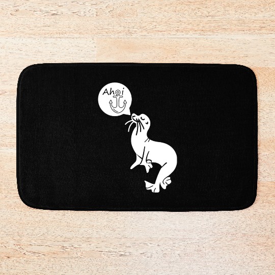 North Sea Pearl Seal Ahoy Gift Bath Mats