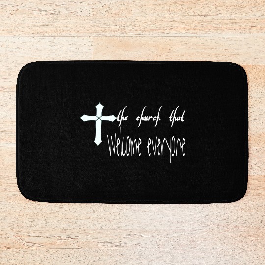 The church that welcome everyone Bath Mats