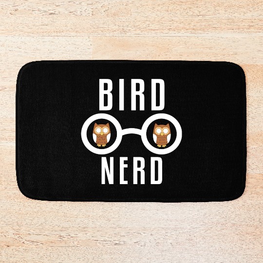 Bird Nerd Bath Mats