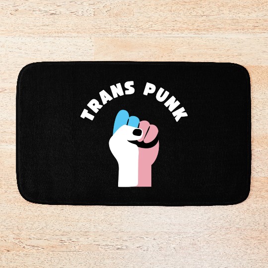 Trans Punk Transgender Pride Bath Mats