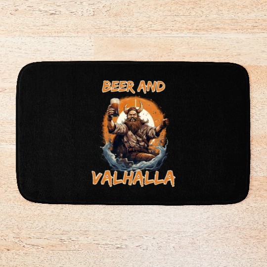 Viking World Tour Vikings Valhalla Odin for a Men Bath Mats