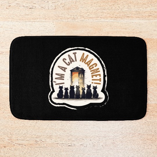Cat magnet Bath Mats