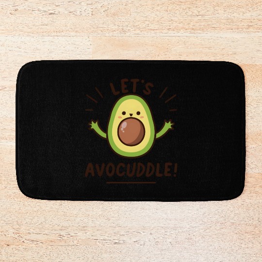 Lets Avocuddle Kawaii Avocado Bath Mats