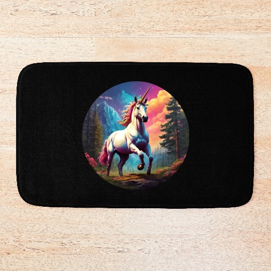 Rainbow Unicorn Bath Mats
