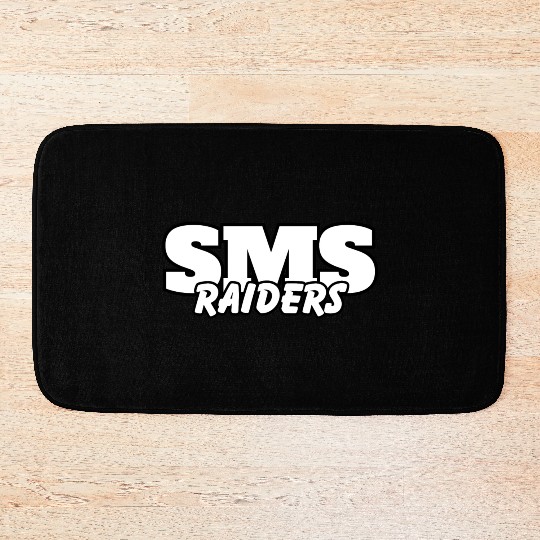 SMS Raider spirit wear and game day wear Bath Mats