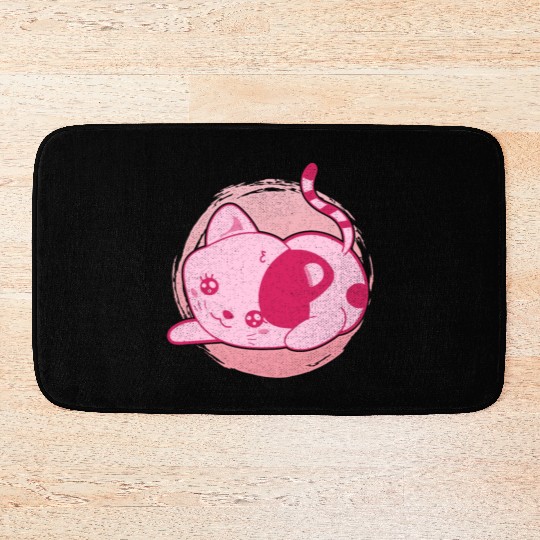 Cat lover pet gift kawaii cat Bath Mats