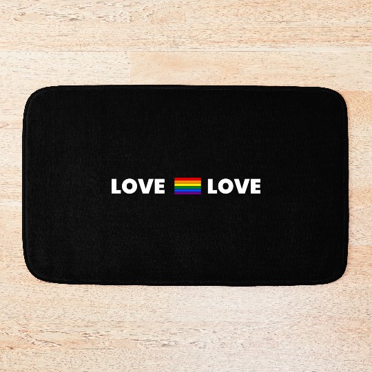 Love Is Love Bath Mats