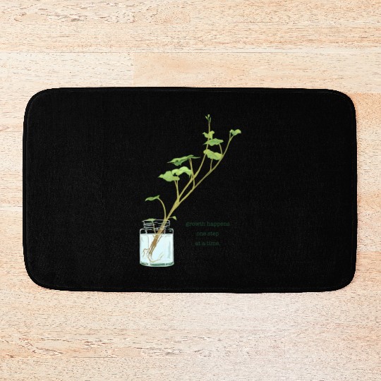 Growth Happens One Step At A Time Bath Mats