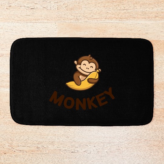 Monkey banana Bath Mats