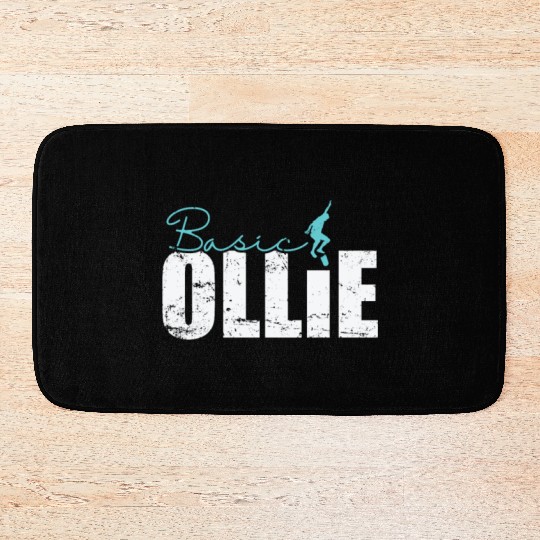 Basic Ollie Skateboard Bath Mats