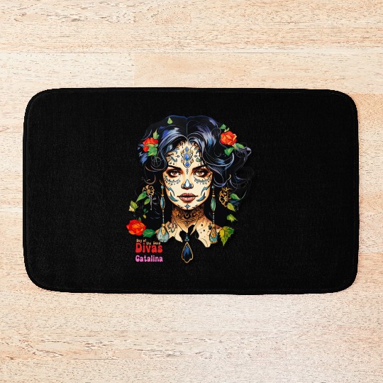 Day of the Dead Divas - Catalina Bath Mats