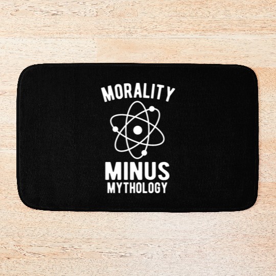 Atheist Atheism Anti Religion Securalism God Sucks Bath Mats