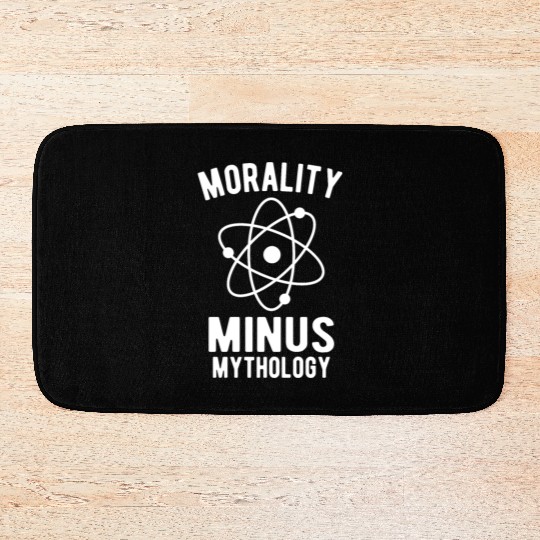 Atheist Atheism Anti Religion Securalism God Sucks Bath Mats