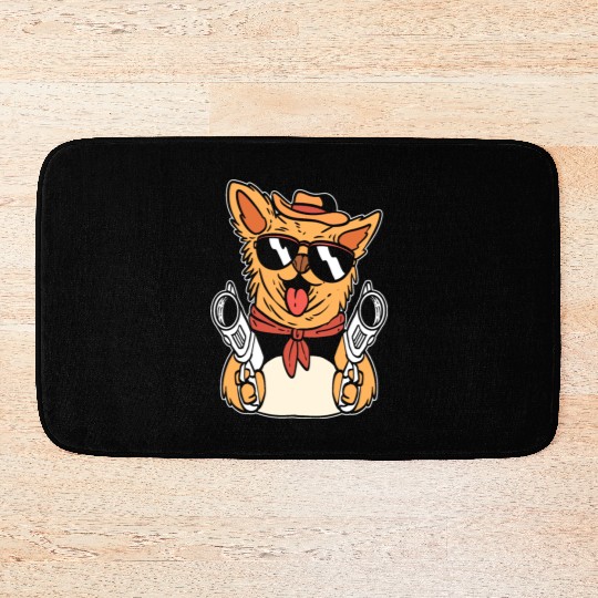 Chihuahua Gangster Thug And Cool Person Gift Bath Mats