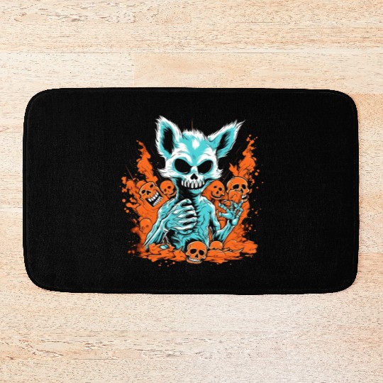 Halloween Fuchs Skeleton Bath Mats