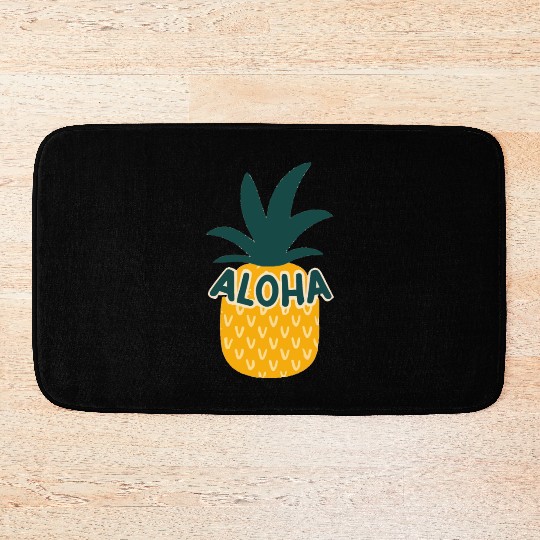 Aloha Pineapple Bath Mats