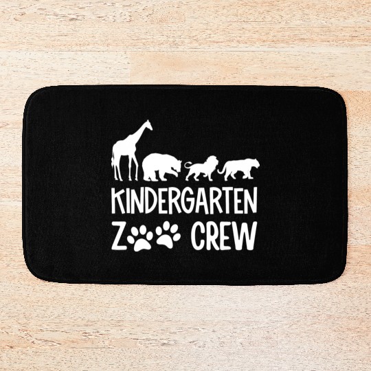 Kindergarten Zoo Crew Matching Teacher Students Bath Mats