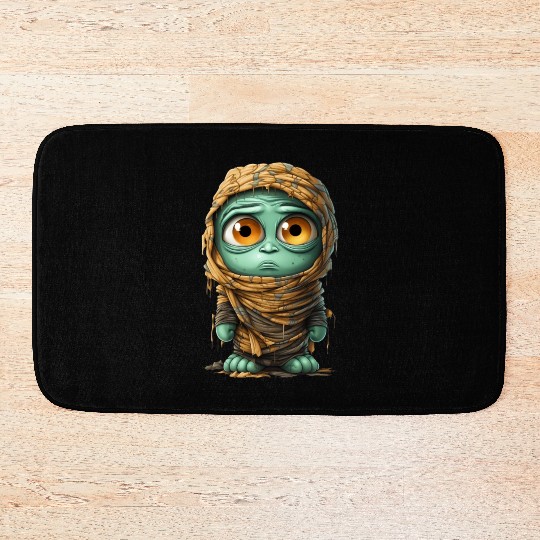 Halloween Spooky Cartoon Mummy Bath Mats