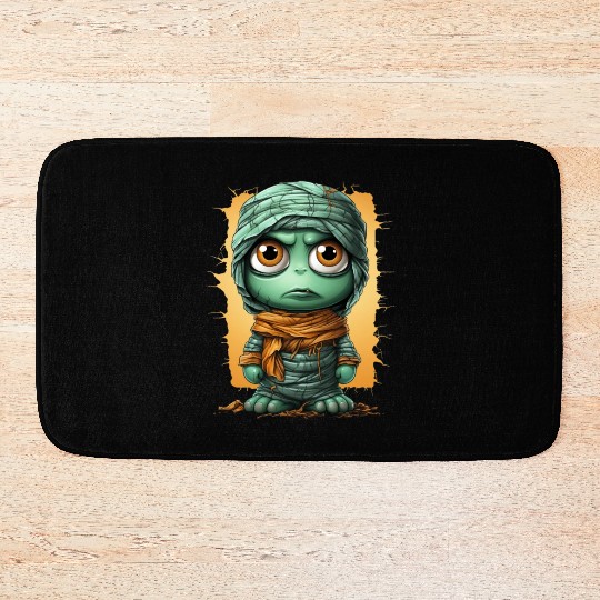 Halloween Spooky Cartoon Mummy Bath Mats