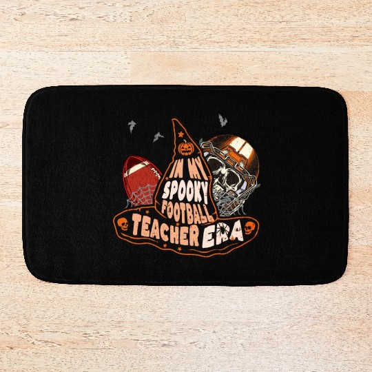 In My Spooky Football Teacher Era Witch Bath Mats