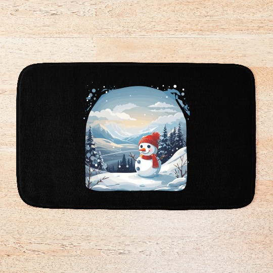 snowman Bath Mats
