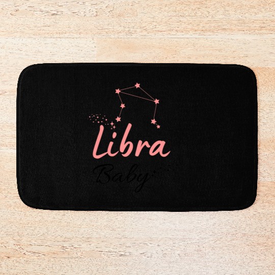 Libra Baby Astrology Cute Bath Mats