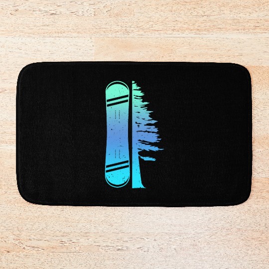 Snowboard Design Snowboarding Snow Slope Bath Mats