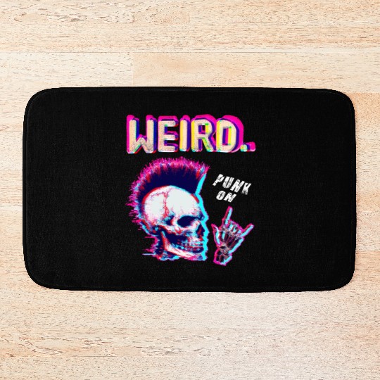 Weird - For Halloween Lovers Punk Rock Bath Mats