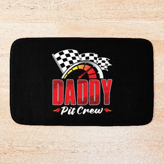 Daddy Pit Crew Bath Mats