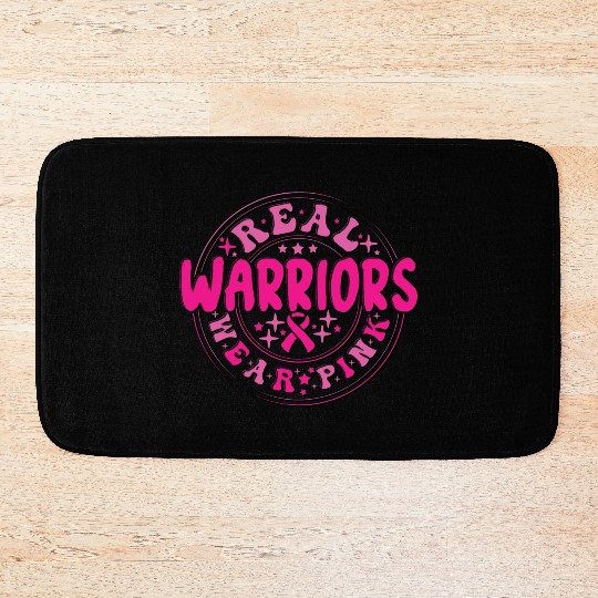 Real Warriors Wear Pink Bath Mats