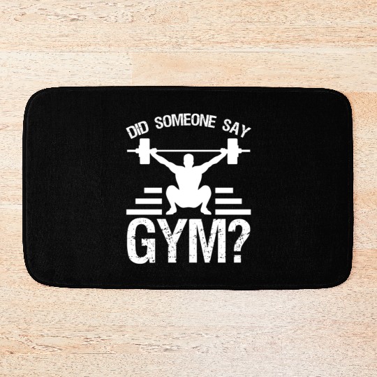 Fitness Gym Strongman Bodybuilder Bath Mats
