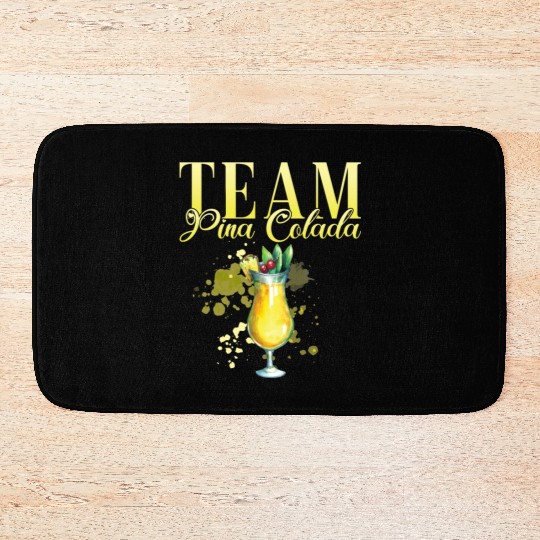Team Pina Colada Cocktail Bartender Bath Mats