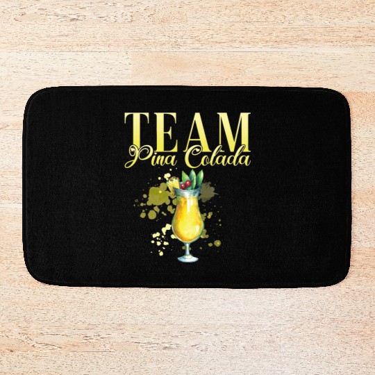 Team Pina Colada Cocktail Bartender Bath Mats