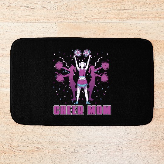 Cheerleader Mom Mother's Day Gift Cheerleading Bath Mats