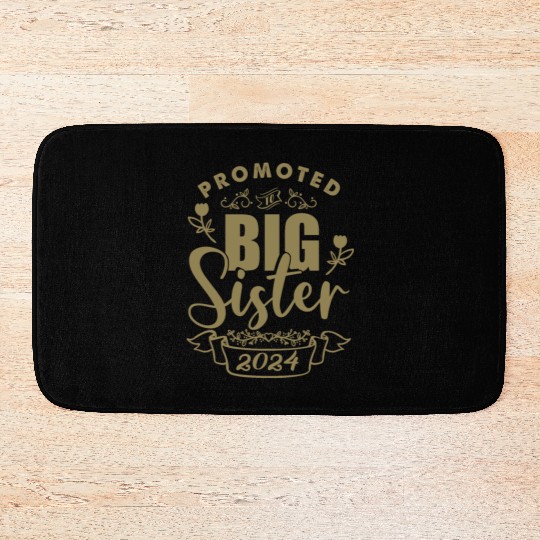 I will be a big sister at birth in 2024 Bath Mats