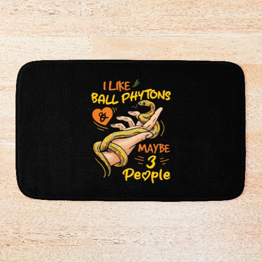 Reptile Collector Boa Serpent Snake Lover Ball Bath Mats