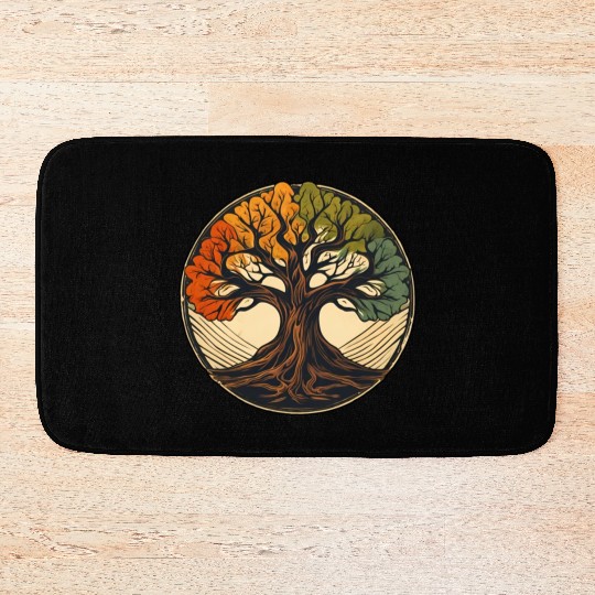 Tree / Wood / Forst / Tree of Life / Leaves Bath Mats