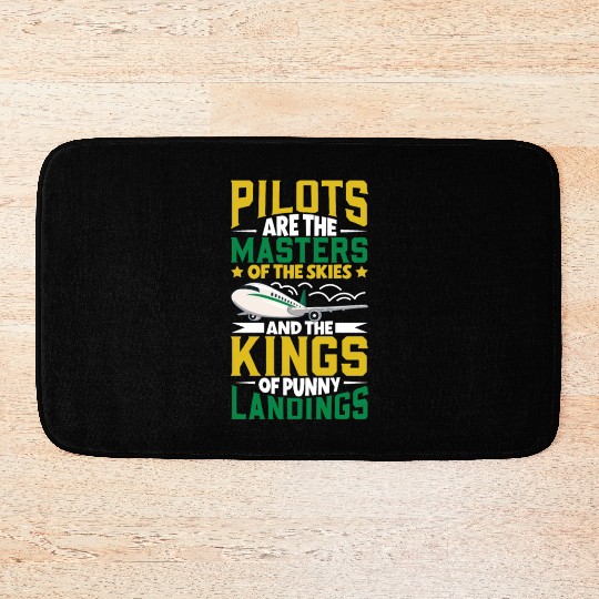 Pilot Aviation Airplane Airline Future Pilots Bath Mats