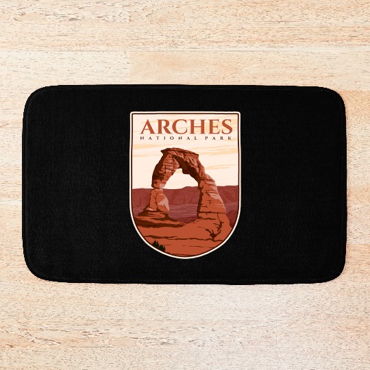 Arches National Park Stickers Bath Mats